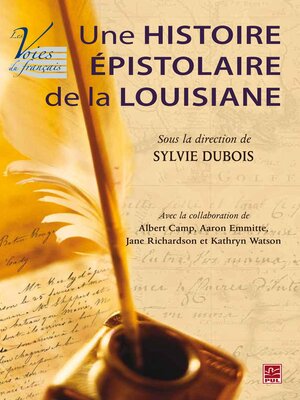 cover image of Une histoire épistolaire de laLouisiane
